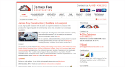 Desktop Screenshot of jamesfoyconstruction.co.uk