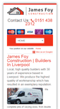 Mobile Screenshot of jamesfoyconstruction.co.uk